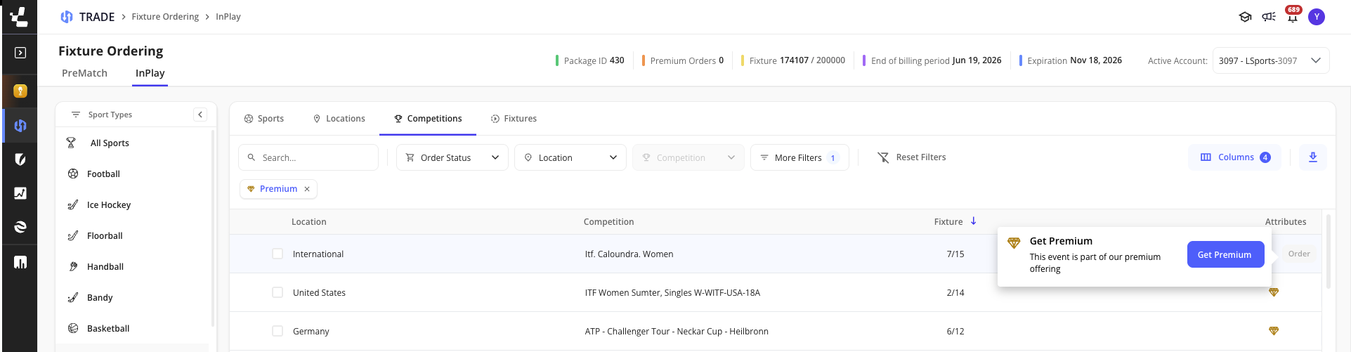 Get Premium tooltip on non-privileged customer view